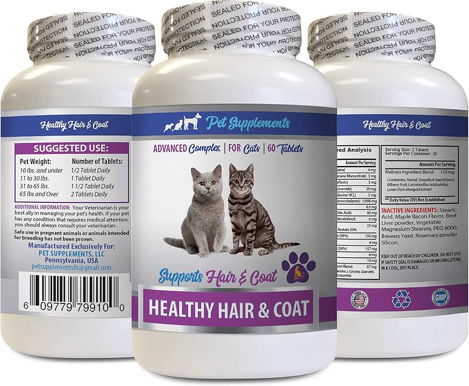 Healthy Hair and Coat Supplement for Cats