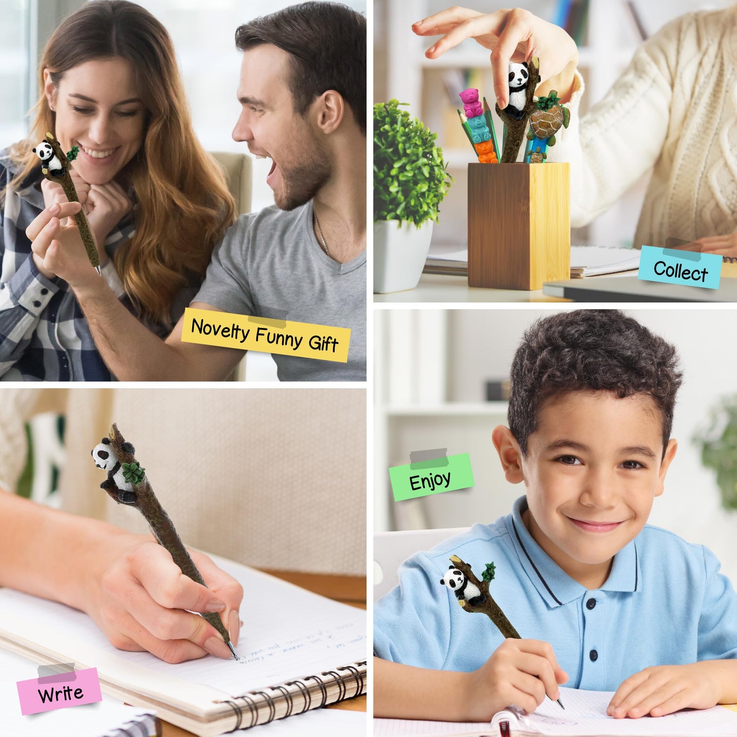Colorful Panda Pen for Kids and Adults