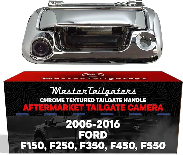 Chrome Tailgate Handle with Backup Camera for Ford F150-F550 (2005-2016)