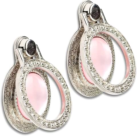 Two Packs of Glitter Gemstone Phone Ring Holders