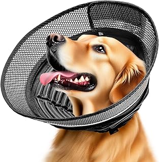 Inflatable Soft Dog Cone for Post-Surgery, 2-in-1 Adjustable E-Collar