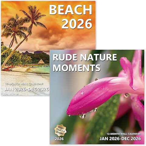 2026 Wall Calendar with 12 Months from January to December