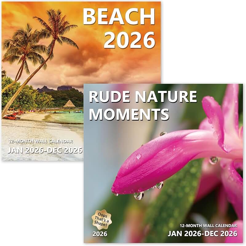 2026 Wall Calendar with 12 Months from January to December