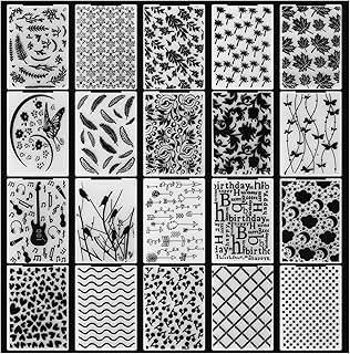20 Embossing Folders for Card Making and Crafts