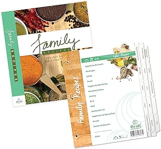 Recipe Organizer Kit for 3 Ring Binders
