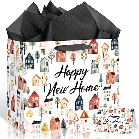 Housewarming Gift Bag with Tissue and Card