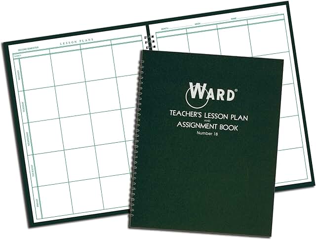 Lesson plan book, wirebound, 8 periods/day, 11x8.5, 100 pages