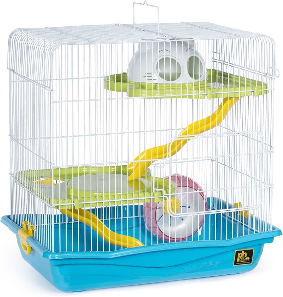 Medium Blue Hamster Cage