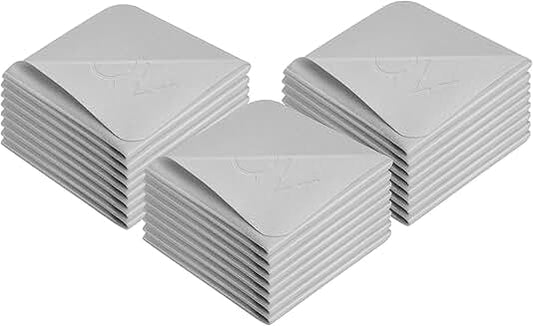Set of 24 soft microfiber cleaning cloths, 6x6 inches
