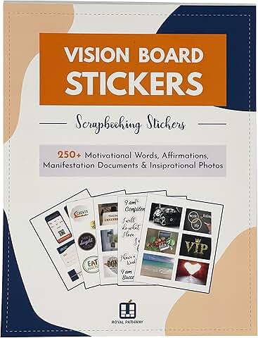 Over 250 Inspirational Stickers for Your Vision or Goal Board