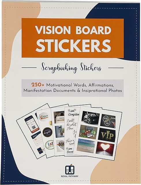 Over 250 Inspirational Stickers for Your Vision or Goal Board