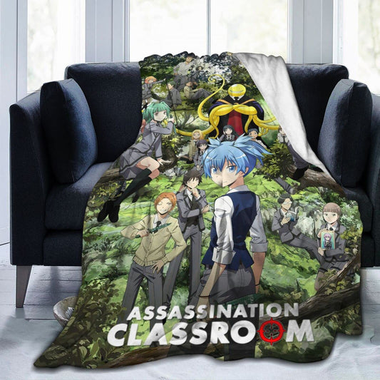 Assination Clroom Blanket Super Soft Warm and Comfortable Blanket Flannel Blanket, Suitable for Bed, Sofa, Chair, Living Room, Bedroom in All Seasons60 X50