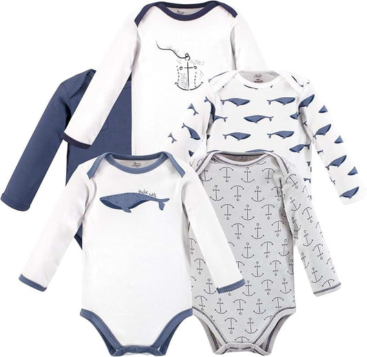 Long-Sleeve Baby Bodysuits Pack