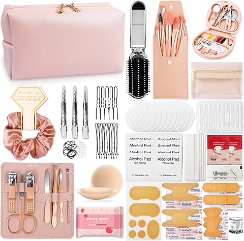 Women's Wedding Emergency Travel Kit with 45 Essential Items
