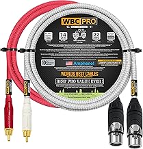 6 Foot RCA to XLR Female Audio Cable Pair