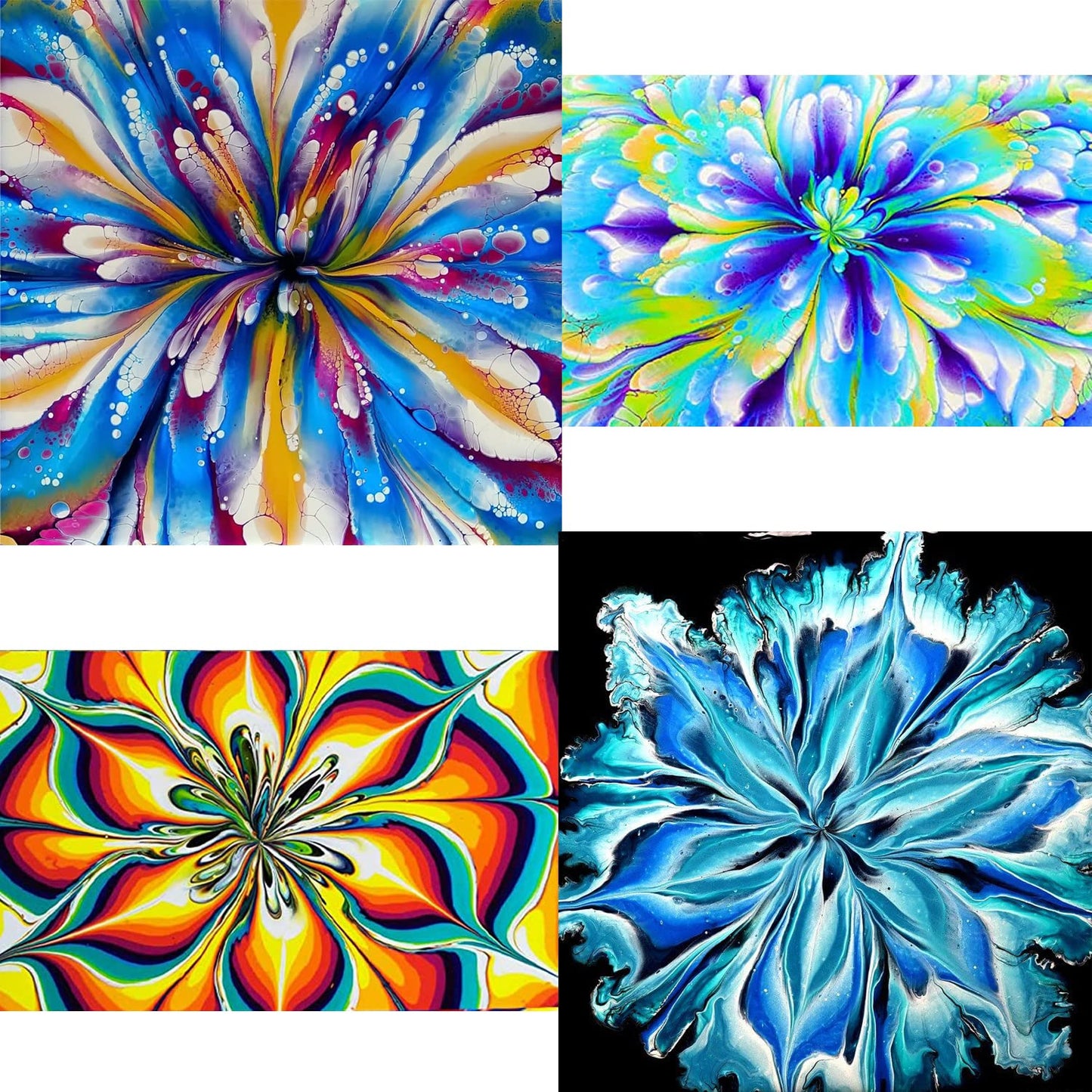 6Pcs Silicone Paint Pouring Cups Set for Art and DIY