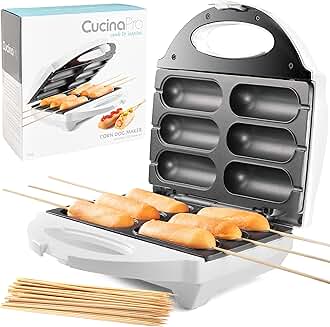 Electric Corn Dog Maker with Skewers and Recipes
