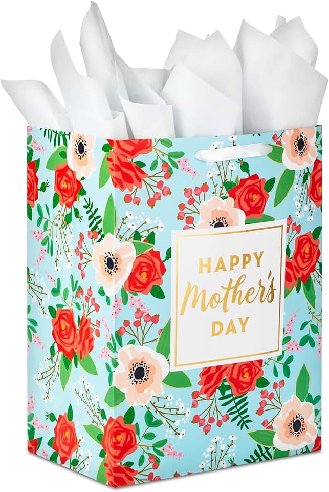 Large Mother's Day Gift Bag with Tissue Paper
