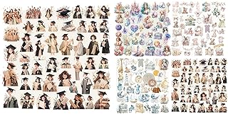 Five Packs of Vintage Translucent Stickers and Ephemera