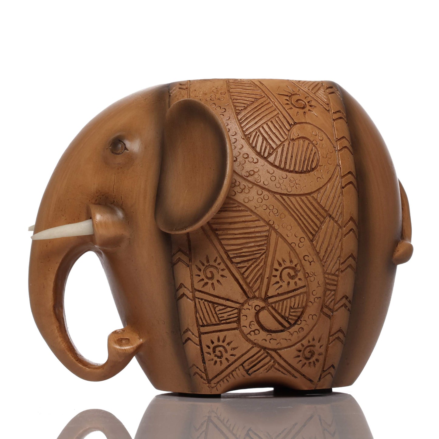 Colorful Resin Elephant Pencil Holder for Office and School