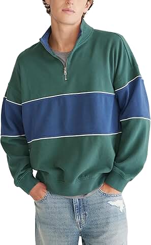 Men's Solid Quarter Zip Sweatshirt