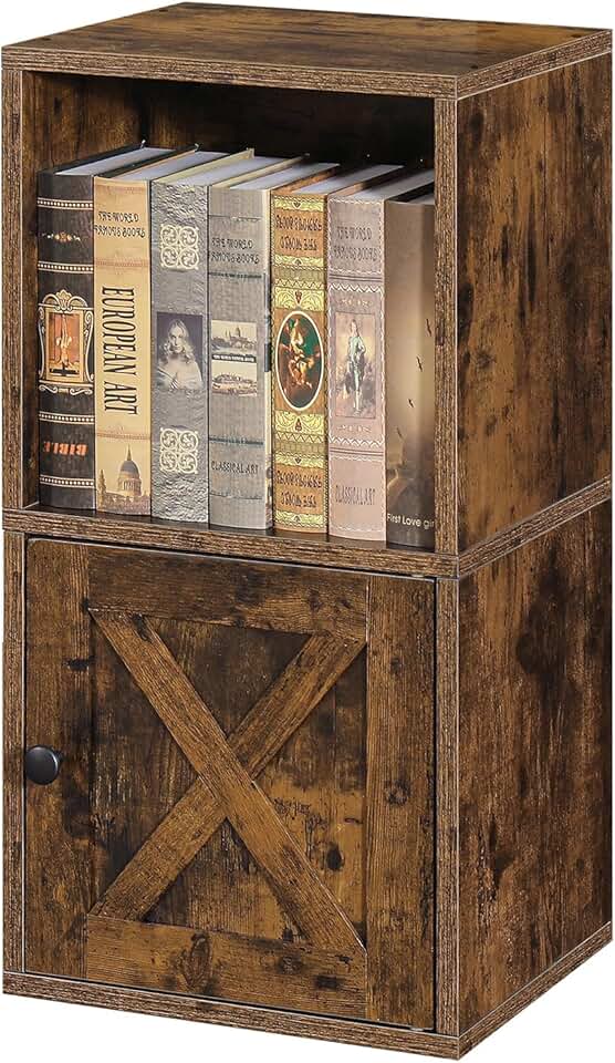 Stackable Wooden Cube Storage Organizer