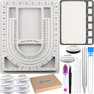 Bead Design Boards and Mat with Bead Scoop and Needles