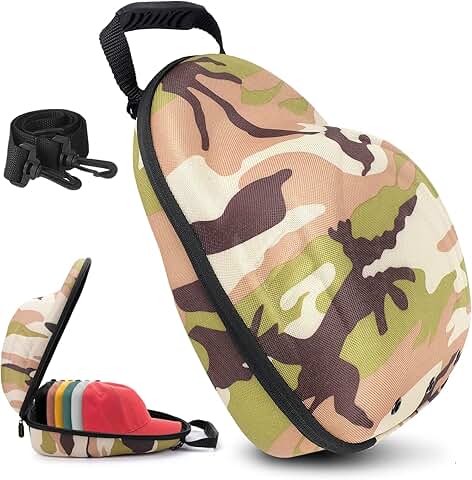 Hard Travel Hat Case for 6 Baseball Caps