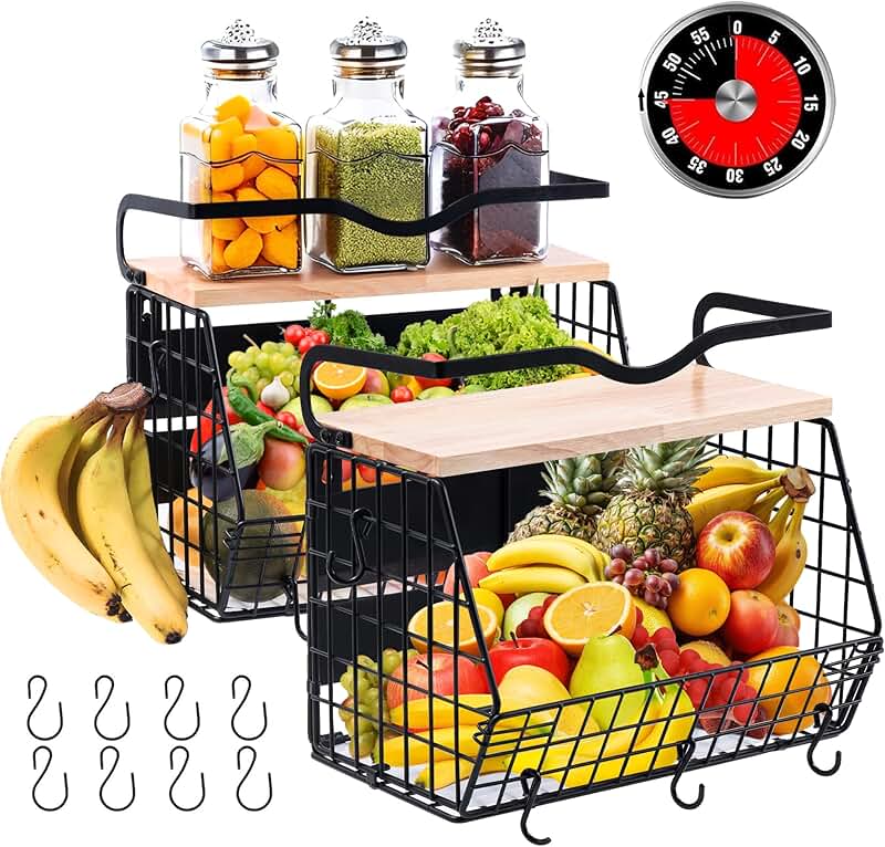 Magnetic refrigerator shelf with wood lid for storage