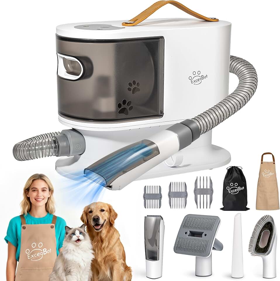 Dog Grooming Vacuum and Kit for Hair Removal