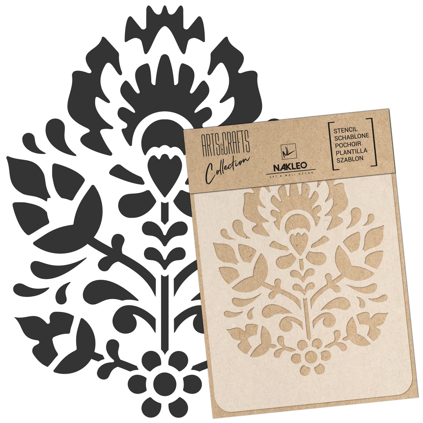 Eco-Friendly Reusable Polish Folk Ornament Stencil Set (A3, A4, A5)