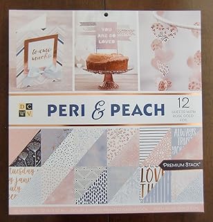 Peri & Peach Double-Sided Cardstock, 12x12, 36 Sheets