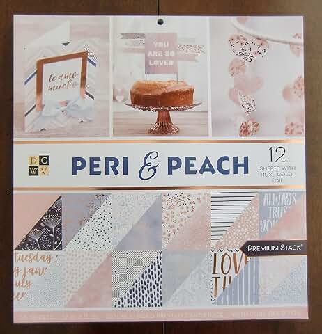 Peri & Peach Double-Sided Cardstock, 12x12, 36 Sheets
