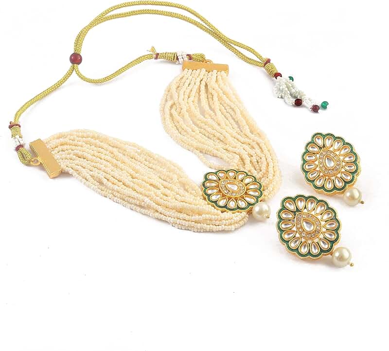 Indian Bollywood Necklace Set with Earrings