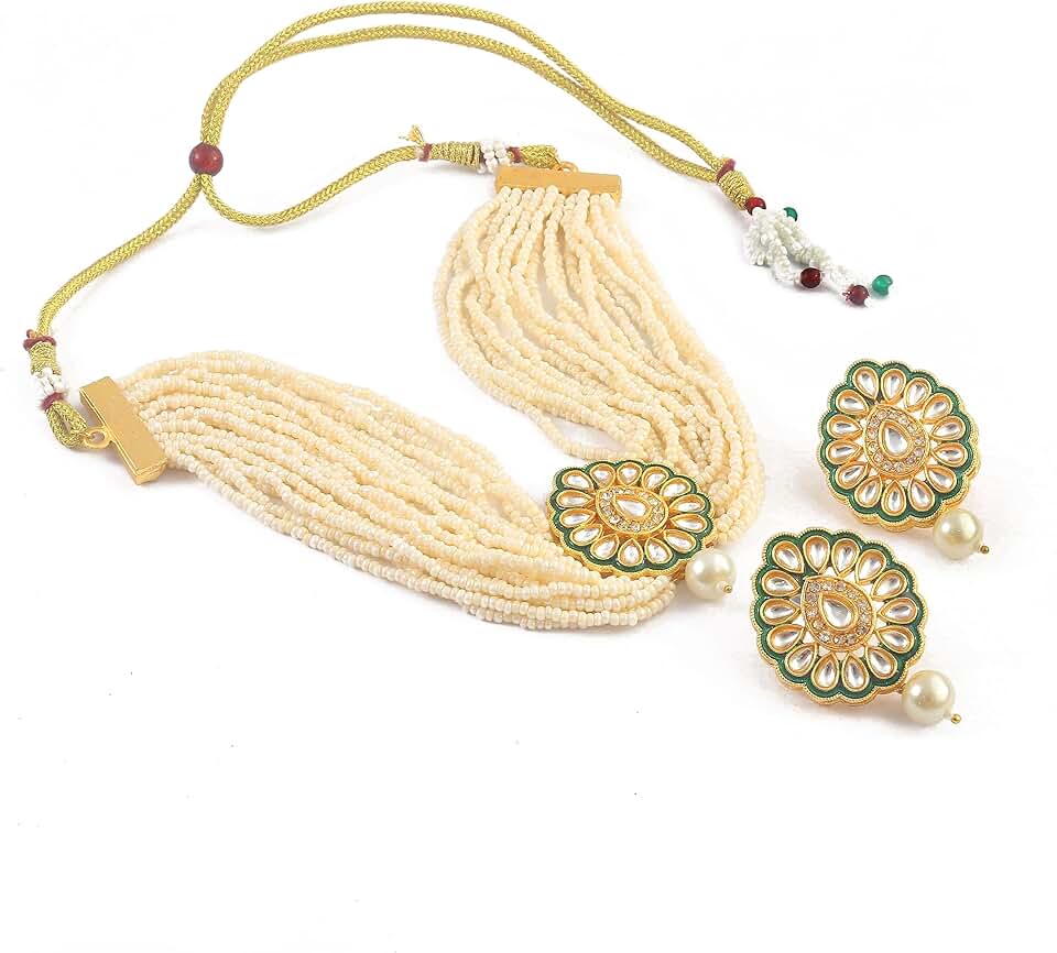 Indian Bollywood Necklace Set with Earrings