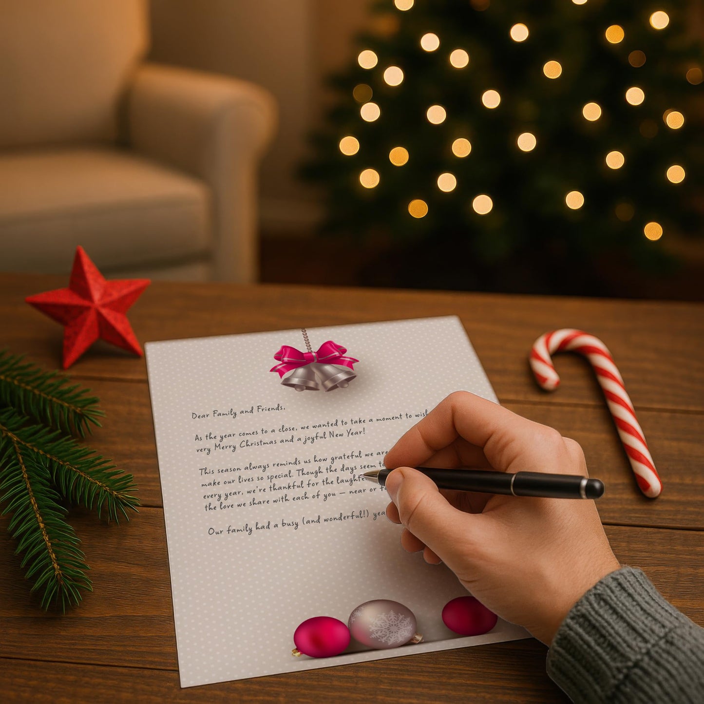 Holiday Letterhead and Envelope Set, 40 Pieces