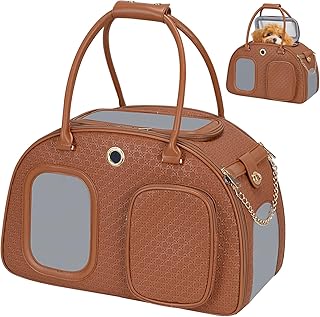 Stylish Soft Dog Carrier Bag with Pockets