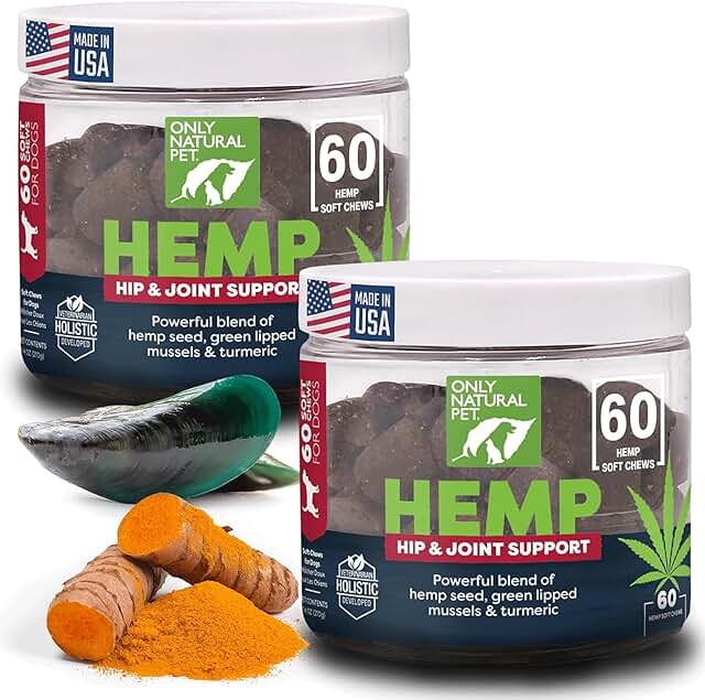 Natural Pet Hemp Hip & Joint Support for Dogs