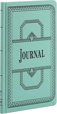 Account Book, Journal Ruled, Green, 150 Pages