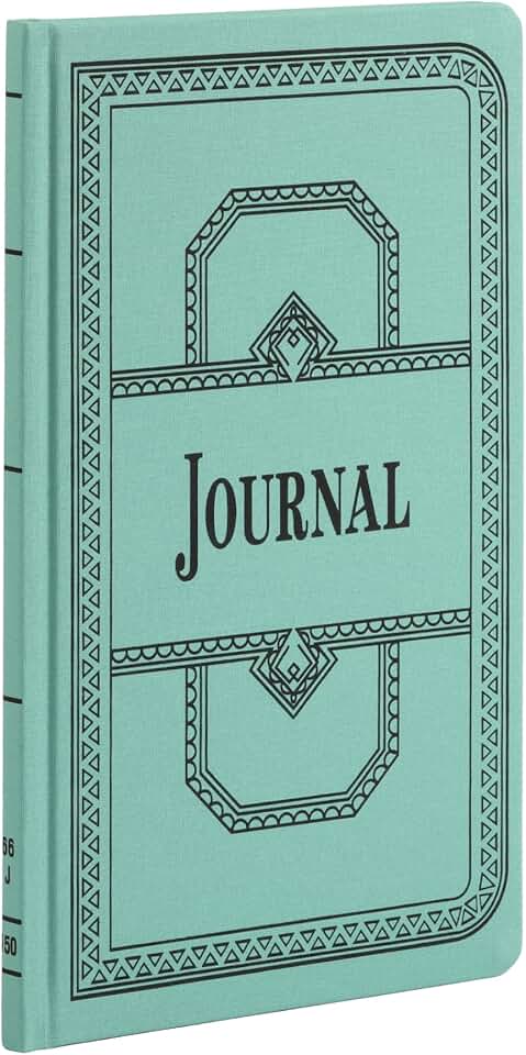 Account Book, Journal Ruled, Green, 150 Pages