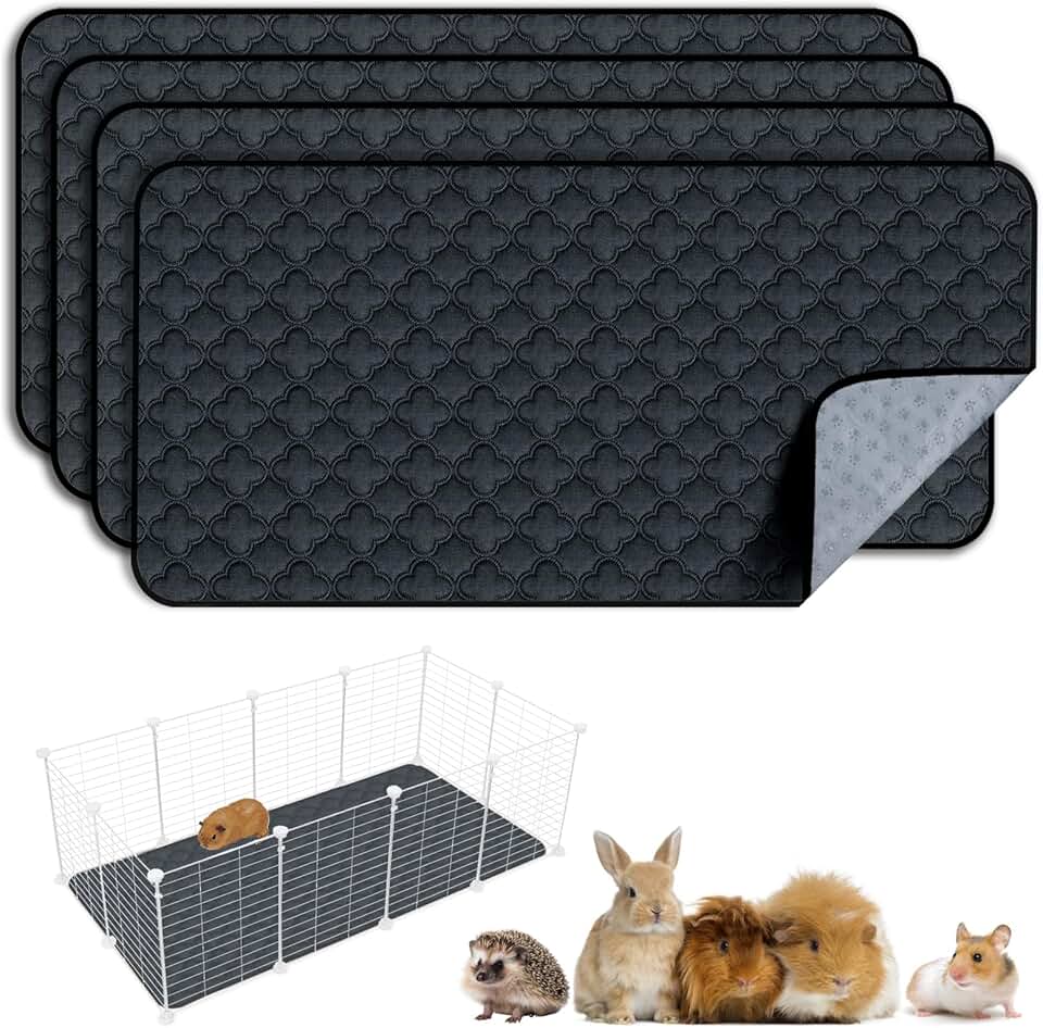 Washable Guinea Pig Cage Liners - 4 Pack