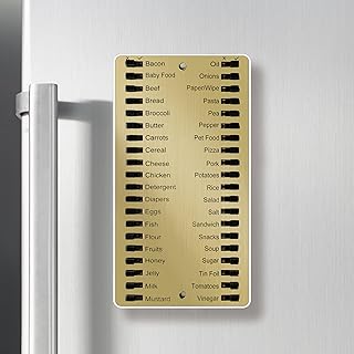 Magnetic Reusable Grocery List with Clear Scale and Tabs