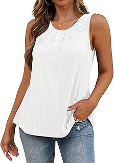Casual Women's Short Sleeve Pleated Round Neck Top
