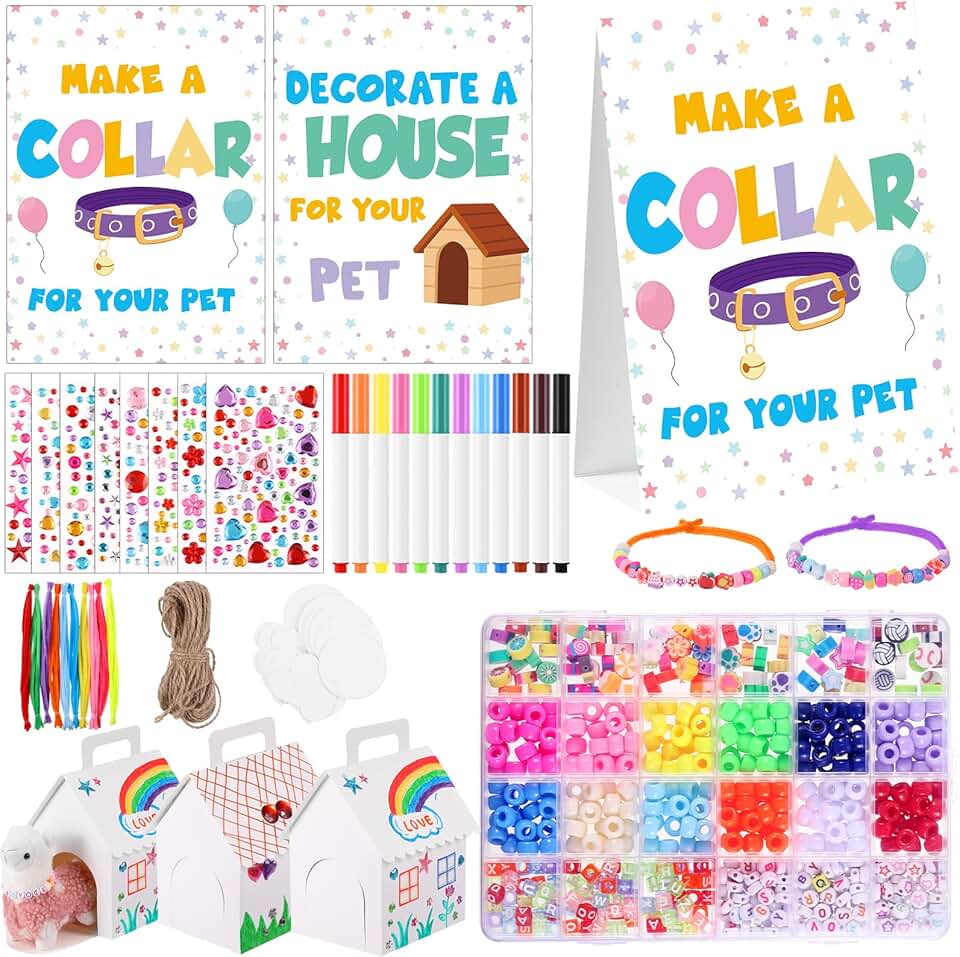 181 Pcs Puppy Party Favors with Dog House Boxes and Decor