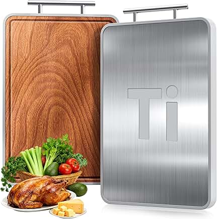 Titanium and Ebony Double-Sided Cutting Boards
