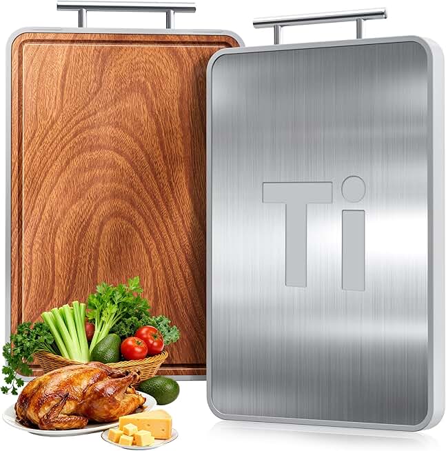 Titanium and Ebony Double-Sided Cutting Boards