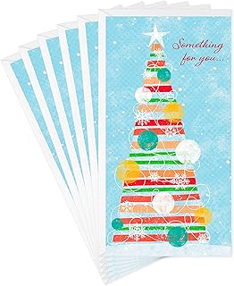 Christmas Tree Gift Card Holders with Envelopes (6)