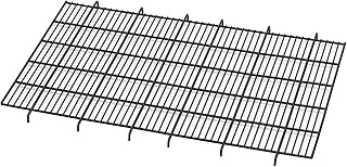 Floor grid for dogs with curved slide bolt latch