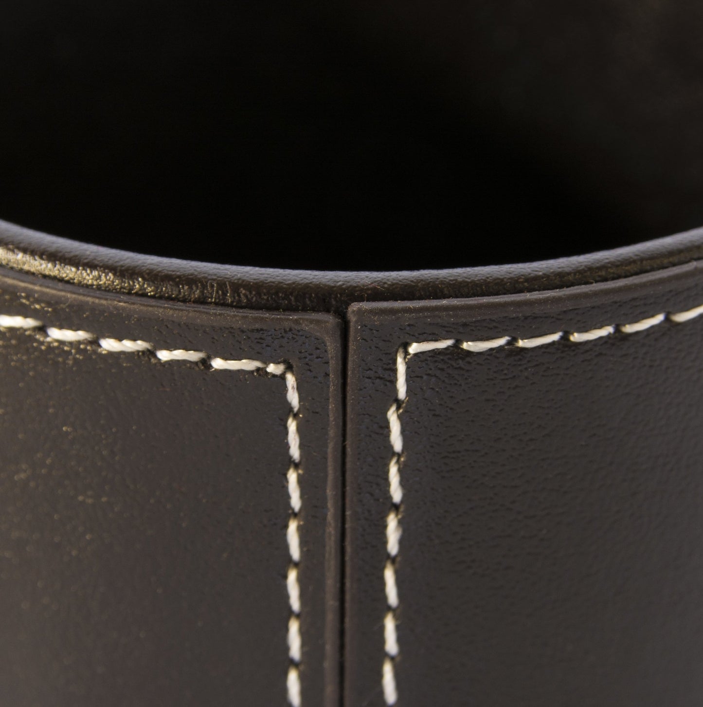 Brown leather pen holder