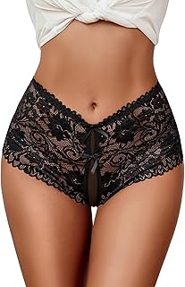 Lace High Waist Cheeky Panties for Women
